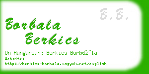 borbala berkics business card